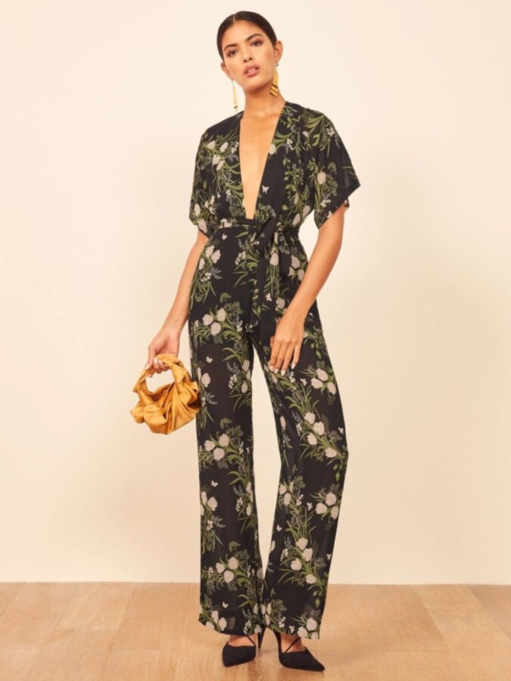 Reformation NWT Lemongrass Jumpsuit - Size 0P